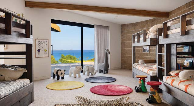 Bedroom with sea view