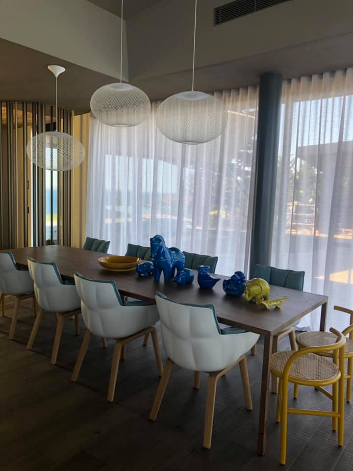 Dining room at the Flinders beach house